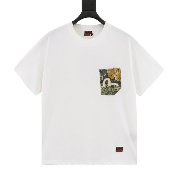designer,replica,clothing,fake,1:1,lv,luxury,high quality 24/Evisu new fashion casual short-sleeved T-shirt