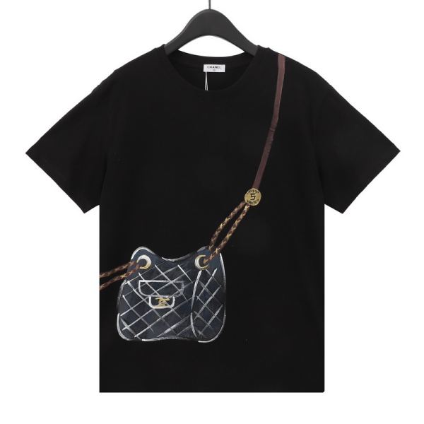 designer,replica,clothing,fake,1:1,lv,luxury,high quality 24/Chonel new fashion casual short-sleeved T-shirt
