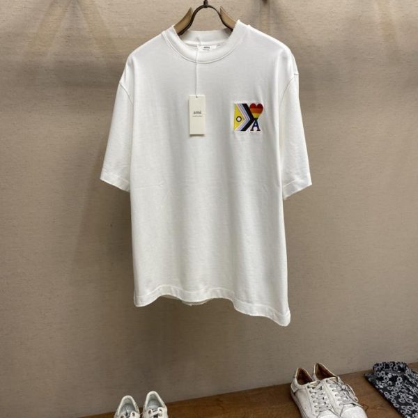 designer,replica,clothing,fake,1:1,lv,luxury,high quality AMI Emma 2024FW Summer 520 Rainbow Capsule Series Special Edition