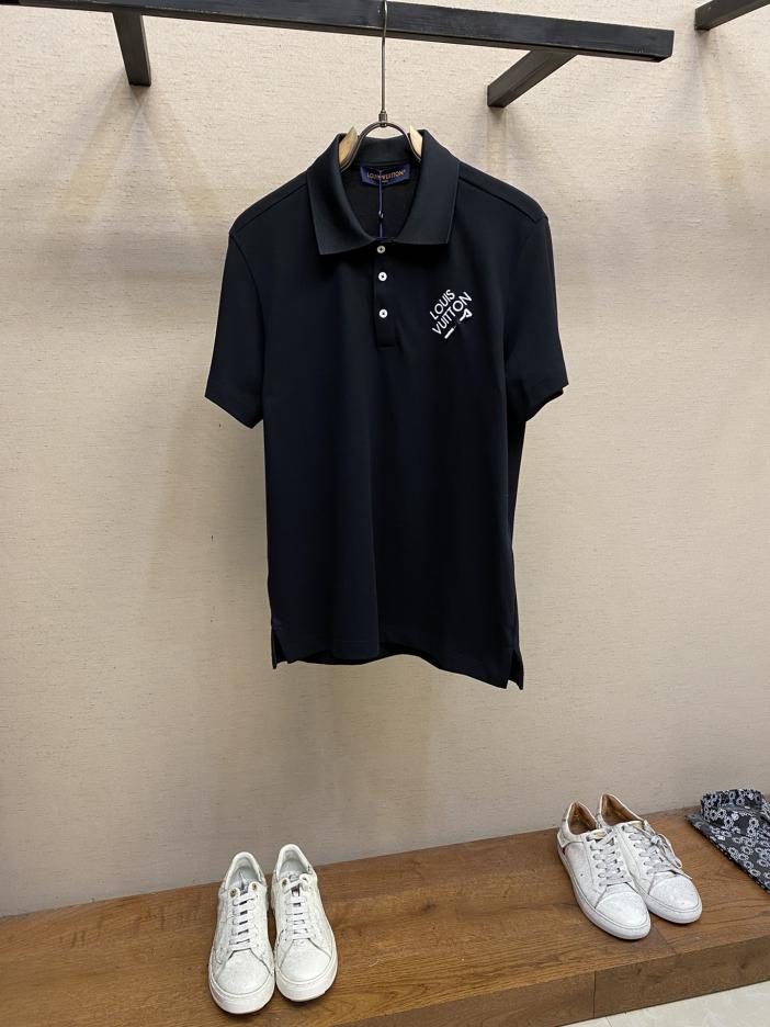 designer,replica,clothing,fake,1:1,lv,luxury,high quality LV2024FW cotton pique logo embroidered lapel polo shirt designer,replica,clothing,fake,1:1,lv,luxury,high quality LV2024FW cotton pique logo embroidered lapel polo shirt