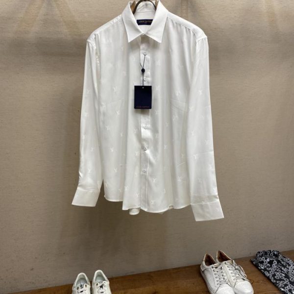 designer,replica,clothing,fake,1:1,lv,luxury,high quality LV fashion simple long sleeve shirt