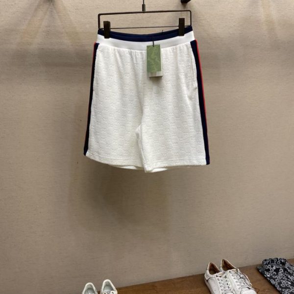 designer,replica,clothing,fake,1:1,lv,luxury,high quality GUCCI towel embossed track shorts