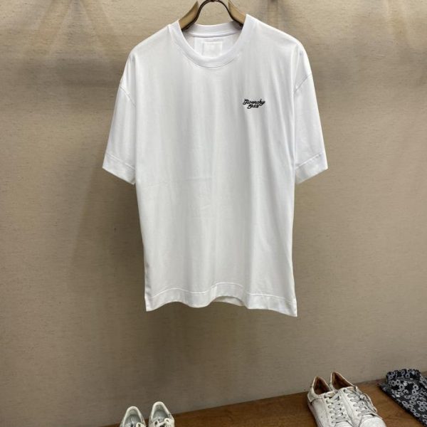 designer,replica,clothing,fake,1:1,lv,luxury,high quality Givenchy 241952 Logo embroidered short sleeves