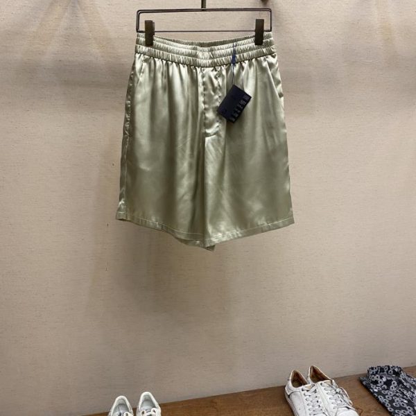 designer,replica,clothing,fake,1:1,lv,luxury,high quality [Pants] PRADA 2024ss spring and summer new silk twill fabric short-sleeved shirt suit