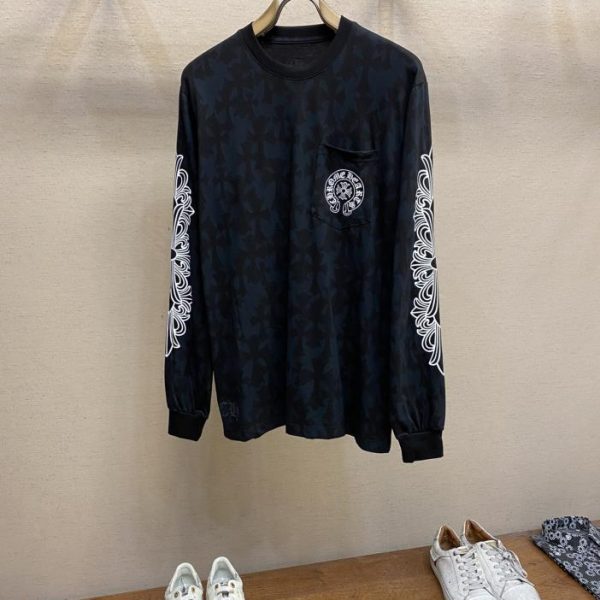 designer,replica,clothing,fake,1:1,lv,luxury,high quality Chrome Heart CH Chrome Heart Dark Pattern Series Finally Shipped (Long Sleeve)