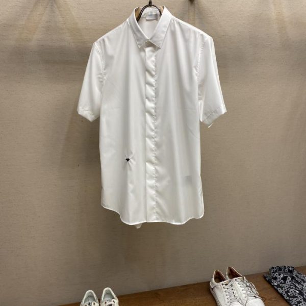 designer,replica,clothing,fake,1:1,lv,luxury,high quality Dior fashionable simple short-sleeved shirt This lightweight cotton shirt