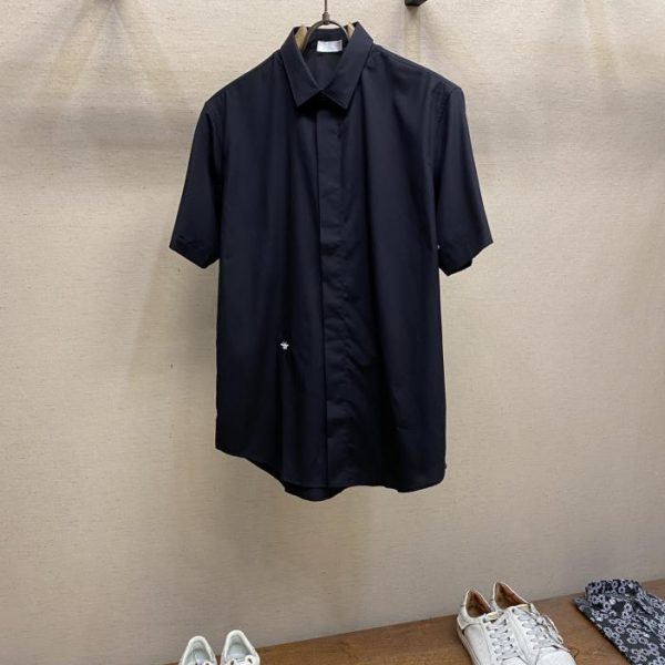 designer,replica,clothing,fake,1:1,lv,luxury,high quality Dior fashionable simple short-sleeved shirt This lightweight cotton shirt