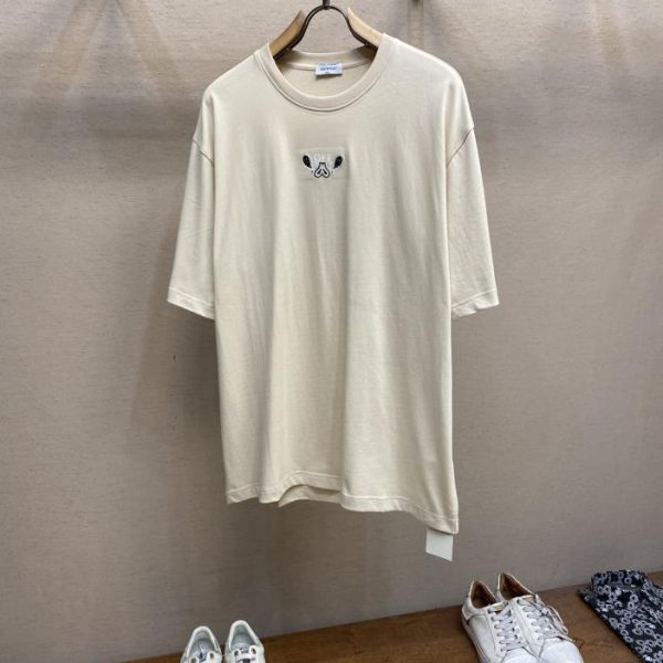 designer,replica,clothing,fake,1:1,lv,luxury,high quality OFF white new pure cotton round neck embroidered short sleeves