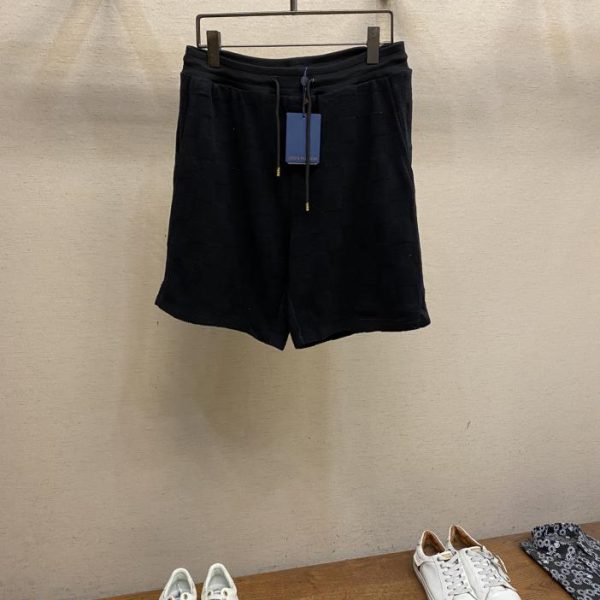 designer,replica,clothing,fake,1:1,lv,luxury,high quality LV2024FW spring and summer series Fei Dong checkerboard jacquard embroidered casual shorts