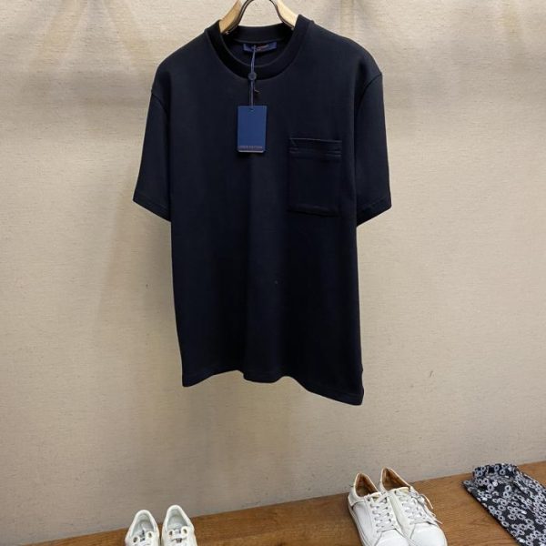 designer,replica,clothing,fake,1:1,lv,luxury,high quality LV2024 early spring MONOGRAM classic jacquard pocket T-shirt