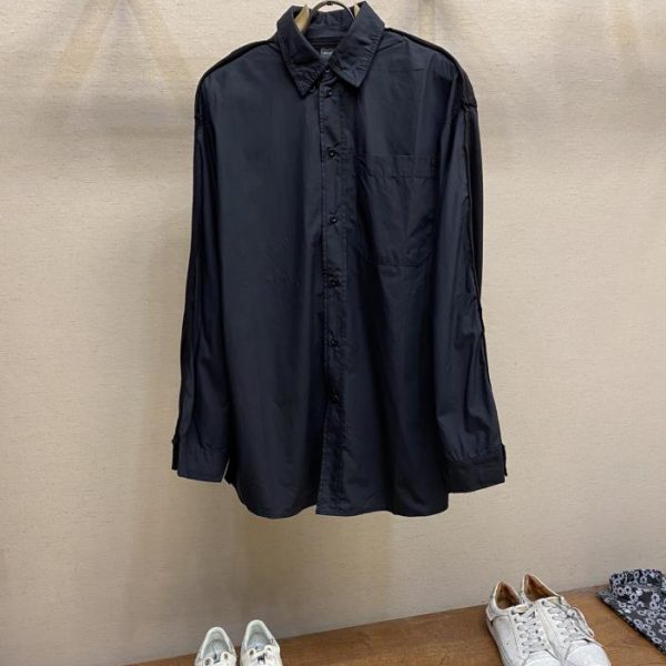 designer,replica,clothing,fake,1:1,lv,luxury,high quality Balenciaga BCA 24SS spliced 窶銀誼lur print casual shirt