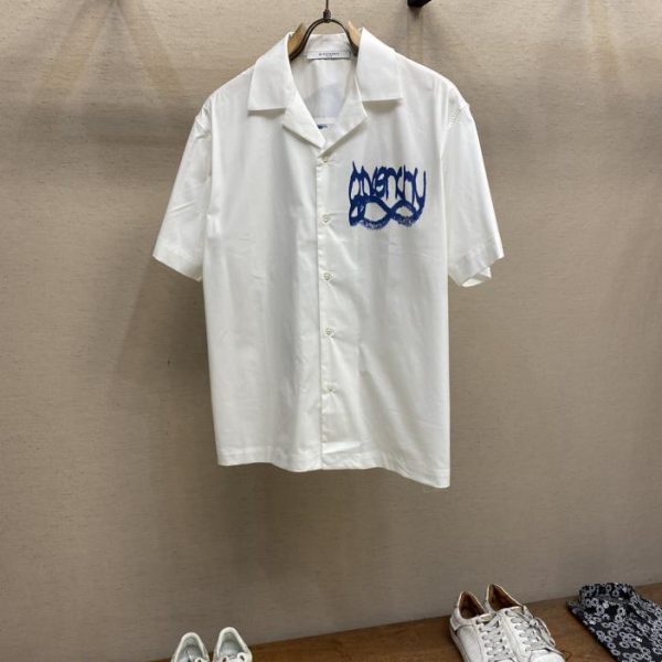 designer,replica,clothing,fake,1:1,lv,luxury,high quality Givenchy Infinity printed poplin Xavier shirt Chito x Givenchy collaboration