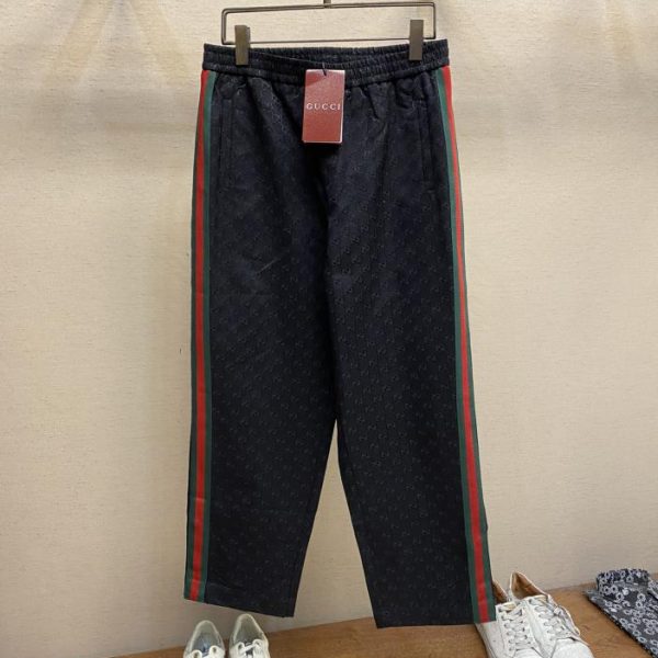 designer,replica,clothing,fake,1:1,lv,luxury,high quality Gucci 2024 FW early autumn new double G jacquard casual trousers