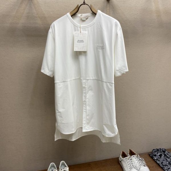 designer,replica,clothing,fake,1:1,lv,luxury,high quality MCQ new spliced 窶銀詰oose pocket short sleeves