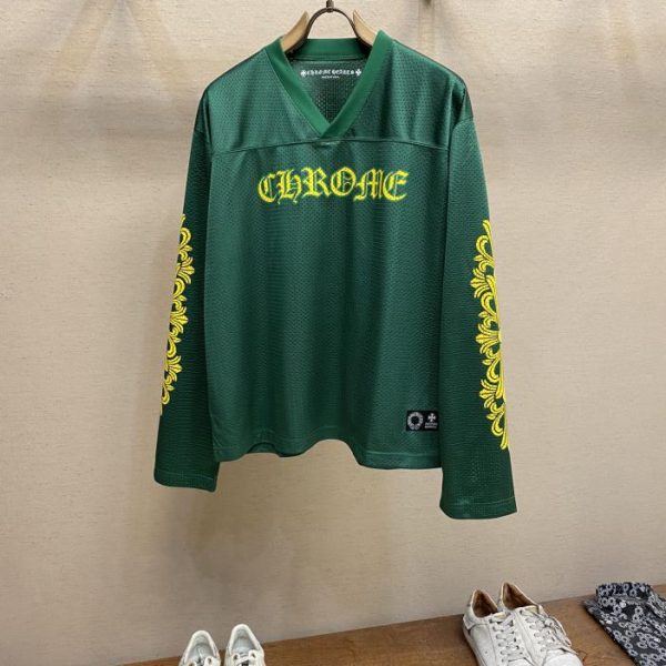 designer,replica,clothing,fake,1:1,lv,luxury,high quality Chrome Hearts Croatia MattyBoy Green Mesh Hockey Jersey