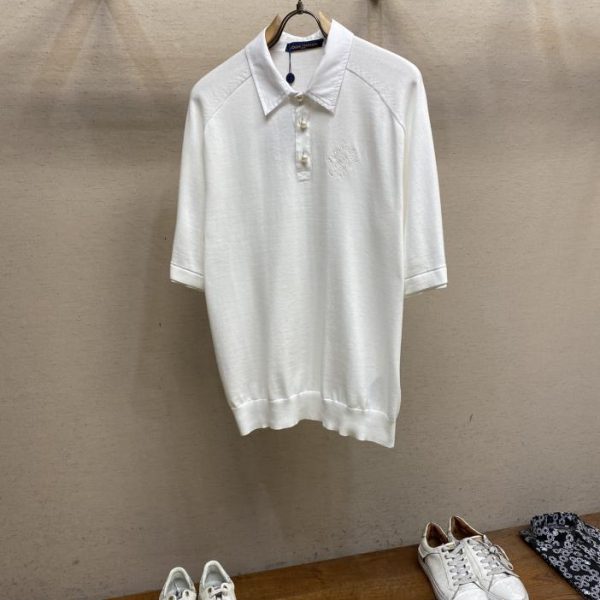 designer,replica,clothing,fake,1:1,lv,luxury,high quality LV2024 Early Autumn Sailor Style Lapel Polo Shirt