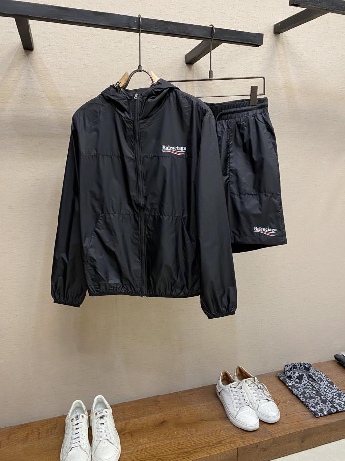 designer,replica,clothing,fake,1:1,lv,luxury,high quality Balenciaga spring and summer new hooded long-sleeved sun protection shorts suit designer,replica,clothing,fake,1:1,lv,luxury,high quality Balenciaga spring and summer new hooded long-sleeved sun protection shorts suit