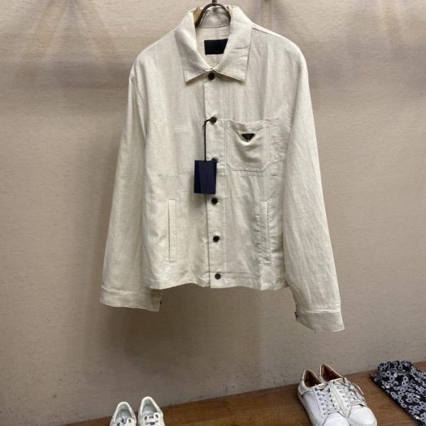 designer,replica,clothing,fake,1:1,lv,luxury,high quality Original Prada chambray jacket