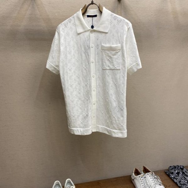 designer,replica,clothing,fake,1:1,lv,luxury,high quality LV old pattern jacquard sweater.