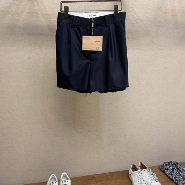 designer,replica,clothing,fake,1:1,lv,luxury,high quality Miumiu 24SS Batavia shorts
