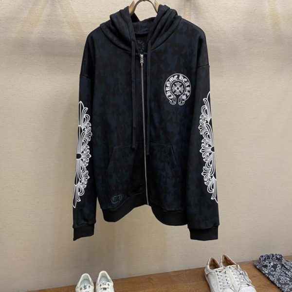 designer,replica,clothing,fake,1:1,lv,luxury,high quality [Zipper Style] Chrome Heart CH Chrome Heart Dark Pattern A Series