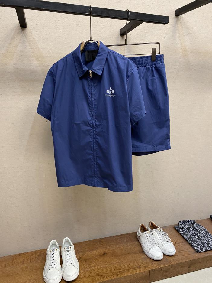 designer,replica,clothing,fake,1:1,lv,luxury,high quality Prada (sold as a set without dismantling) 24S new summer men’s short-sleeved shorts suit designer,replica,clothing,fake,1:1,lv,luxury,high quality Prada (sold as a set without dismantling) 24S new summer men’s short-sleeved shorts suit