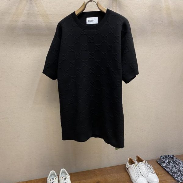 designer,replica,clothing,fake,1:1,lv,luxury,high quality Gucci jacquard knit short sleeves