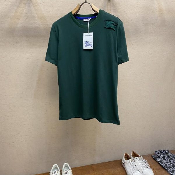 designer,replica,clothing,fake,1:1,lv,luxury,high quality Burberry24 summer hot style Burberry is here ~ patch embroidered war horse loose OS short sleeves