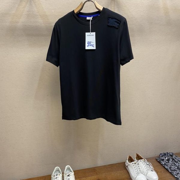 designer,replica,clothing,fake,1:1,lv,luxury,high quality Burberry24 summer hot style Burberry is here ~ patch embroidered war horse loose OS short sleeves