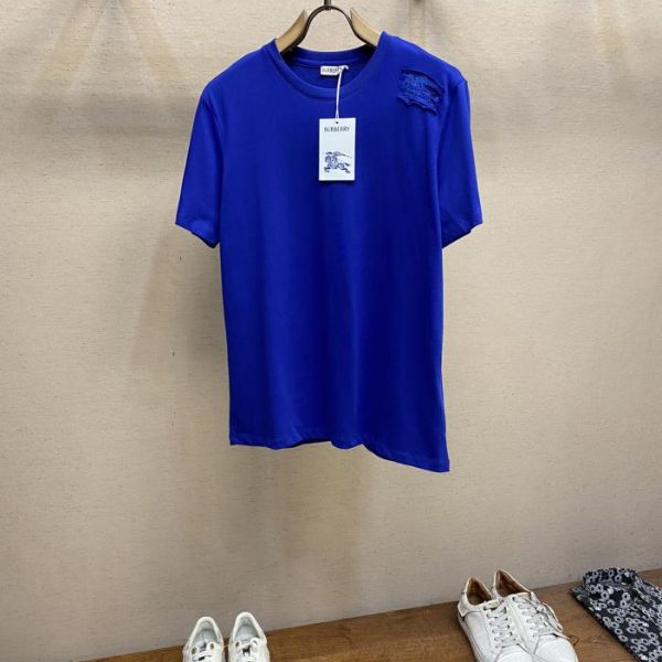 designer,replica,clothing,fake,1:1,lv,luxury,high quality Burberry24 summer hot style Burberry is here ~ patch embroidered war horse loose OS short sleeves