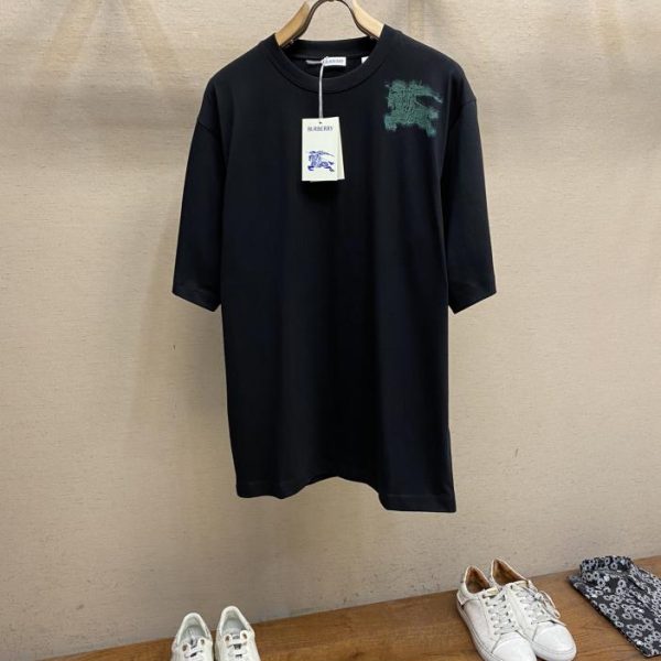 designer,replica,clothing,fake,1:1,lv,luxury,high quality Burberry Graffiti War Horse Round Neck Short Sleeve
