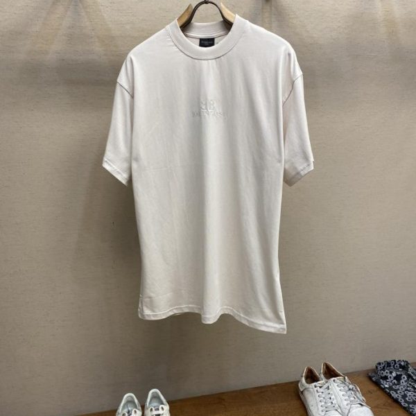 designer,replica,clothing,fake,1:1,lv,luxury,high quality Balenciaga22SS new letter embroidered short-sleeved B family versatile style