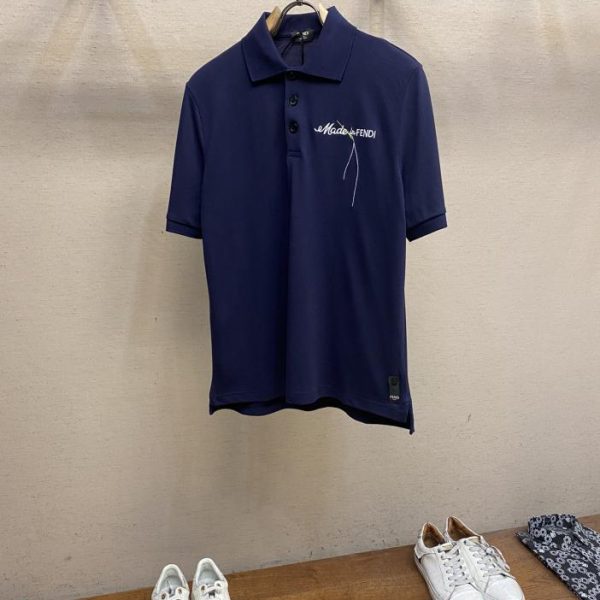 designer,replica,clothing,fake,1:1,lv,luxury,high quality FENDI 2024SS new spring and summer lapel POLO is made of 100% cotton pique mesh