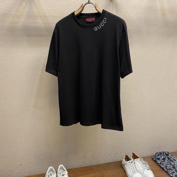 designer,replica,clothing,fake,1:1,lv,luxury,high quality Gucci 2024 show latest hot diamond T-shirt