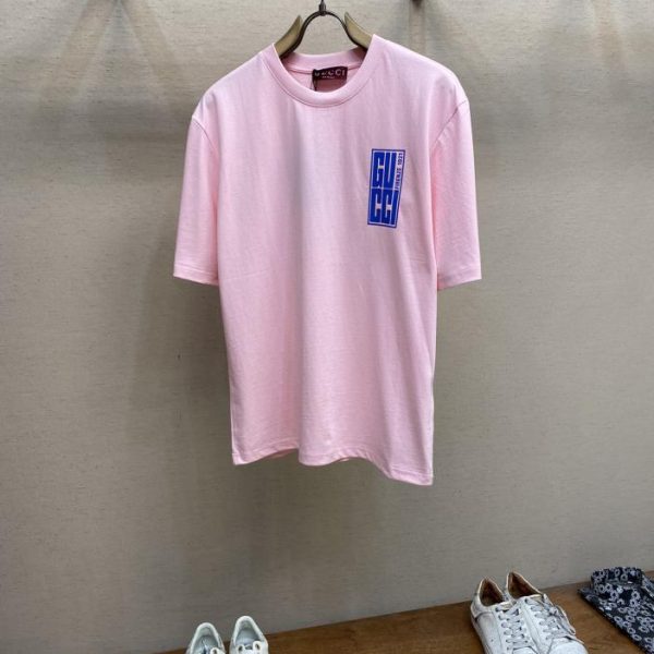 designer,replica,clothing,fake,1:1,lv,luxury,high quality Gucci GUC jersey cotton printed short-sleeved T-shirt