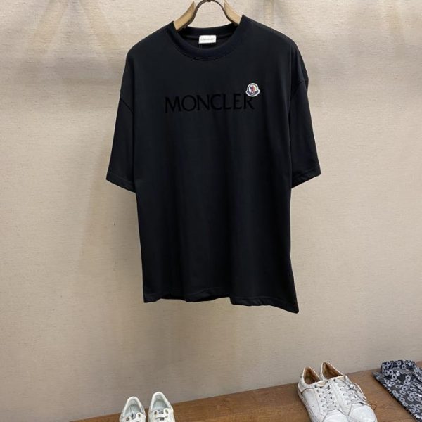 designer,replica,clothing,fake,1:1,lv,luxury,high quality Moncler letter logo printed crew neck short sleeves