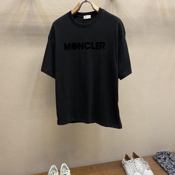 designer,replica,clothing,fake,1:1,lv,luxury,high quality Moncler letter logo printed crew neck short sleeves