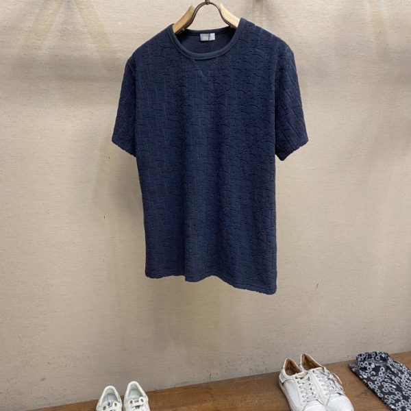 designer,replica,clothing,fake,1:1,lv,luxury,high quality Dior spring and summer new old flower full cotton terry T-shirt