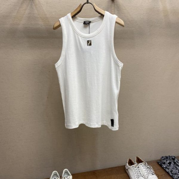 designer,replica,clothing,fake,1:1,lv,luxury,high quality Fendi spring and summer new logo logo slim vest