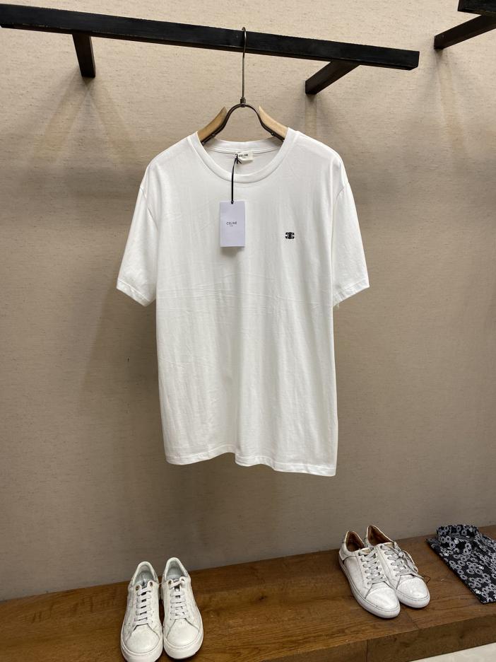 designer,replica,clothing,fake,1:1,lv,luxury,high quality Celine Logo small embroidery round neck short-sleeved T-shirt designer,replica,clothing,fake,1:1,lv,luxury,high quality Celine Logo small embroidery round neck short-sleeved T-shirt