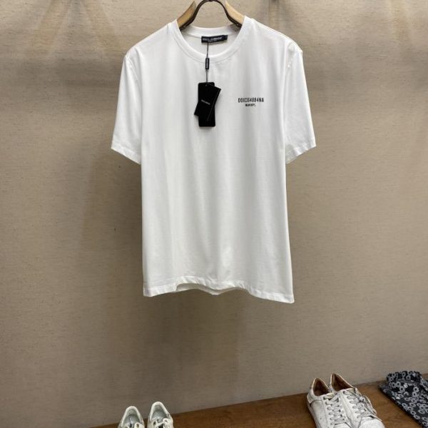 designer,replica,clothing,fake,1:1,lv,luxury,high quality DG’s new short-sleeved daily outing with closed eyes and customized pure cotton elastic cotton short-sleeved T-shirt