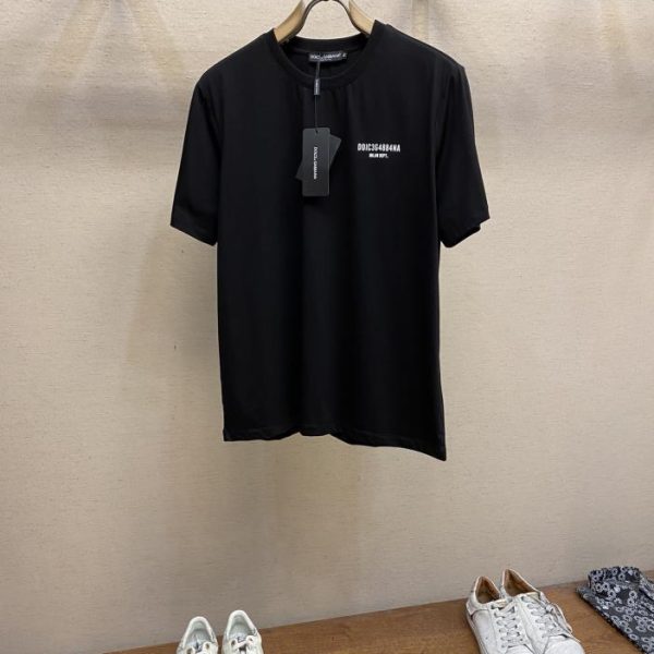 designer,replica,clothing,fake,1:1,lv,luxury,high quality DG’s new short-sleeved daily outing with closed eyes and customized pure cotton elastic cotton short-sleeved T-shirt