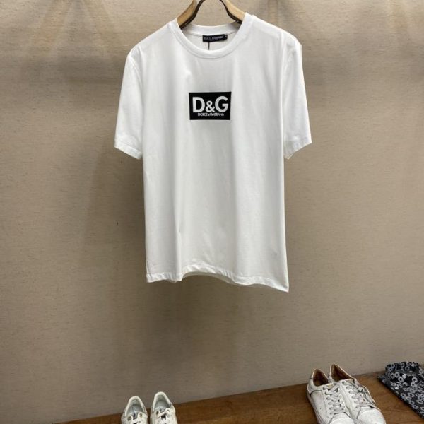 designer,replica,clothing,fake,1:1,lv,luxury,high quality DG’s new short-sleeved daily outing with closed eyes and customized pure cotton elastic cotton short-sleeved T-shirt