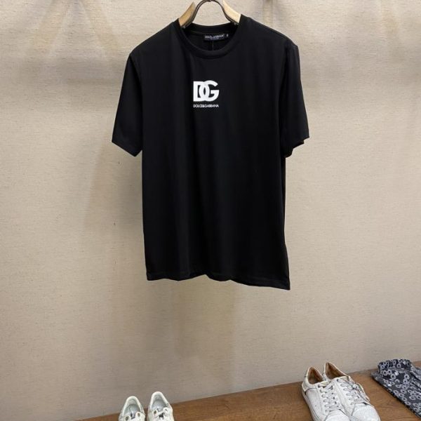 designer,replica,clothing,fake,1:1,lv,luxury,high quality DG’s new short-sleeved daily outing with closed eyes and customized pure cotton elastic cotton short-sleeved T-shirt