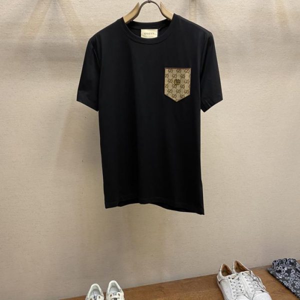 designer,replica,clothing,fake,1:1,lv,luxury,high quality Gucci’s new short-sleeved daily wear with your eyes closed when you go out with a custom-made pure cotton elastic cotton short-sleeved T-shirt