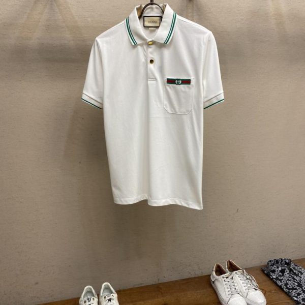 designer,replica,clothing,fake,1:1,lv,luxury,high quality Gucci POLO shirt lapel top versatile half-sleeved high version