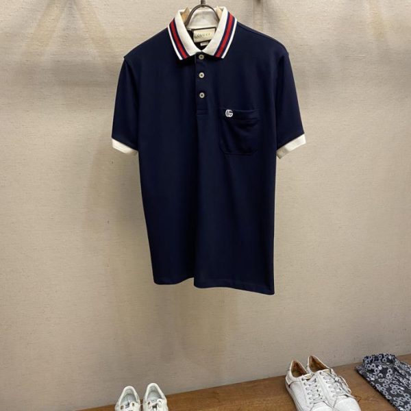 designer,replica,clothing,fake,1:1,lv,luxury,high quality Gucci POLO shirt lapel top versatile half-sleeved high version