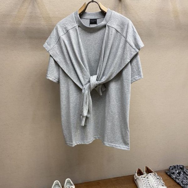 designer,replica,clothing,fake,1:1,lv,luxury,high quality Balenciaga summer must-have shawl short-sleeved T-shirt full of Hong Kong style