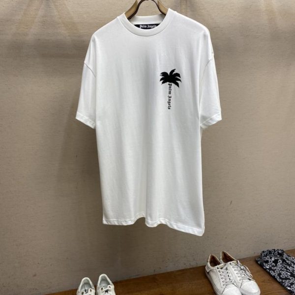 designer,replica,clothing,fake,1:1,lv,luxury,high quality Palm Angels24ss new coconut tree slogan T