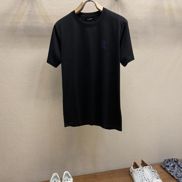 designer,replica,clothing,fake,1:1,lv,luxury,high quality Stefano Ricci’s new short-sleeved daily outing with eyes closed and customized pure cotton elastic cotton short-sleeved T-shirt